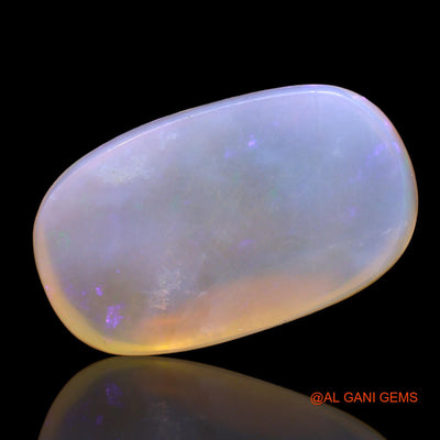 26.00 Cts Natural Australian Fire Opal Oval Cabochon Loose Gemstone For Jewelry 26x15x8 mm AC-201