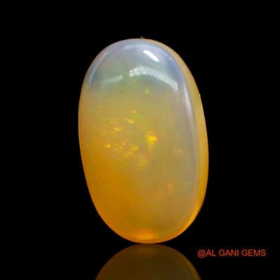 Natural Untreated Fire Opal Loose Gemstone Oval Cabochon From Australia 17.00 Cts 23x14x6 mm AC-202