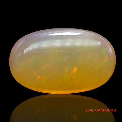 Natural Untreated Fire Opal Loose Gemstone Oval Cabochon From Australia 17.00 Cts 23x14x6 mm AC-202
