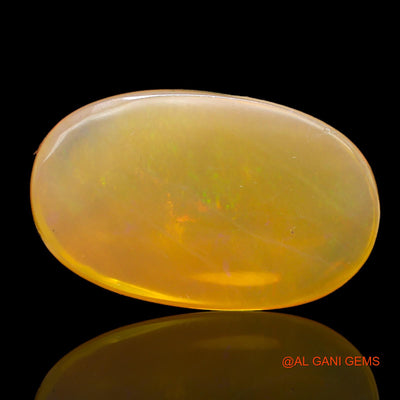 Natural Untreated Fire Opal Loose Gemstone Oval Cabochon From Australia 17.00 Cts 23x14x6 mm AC-202