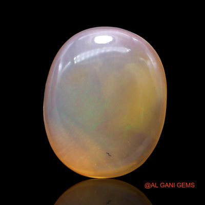 18.00 Cts Natural Australian Fire Opal Oval Cabochon Loose Gemstone For Jewelry 22x18x6 mm AC-203