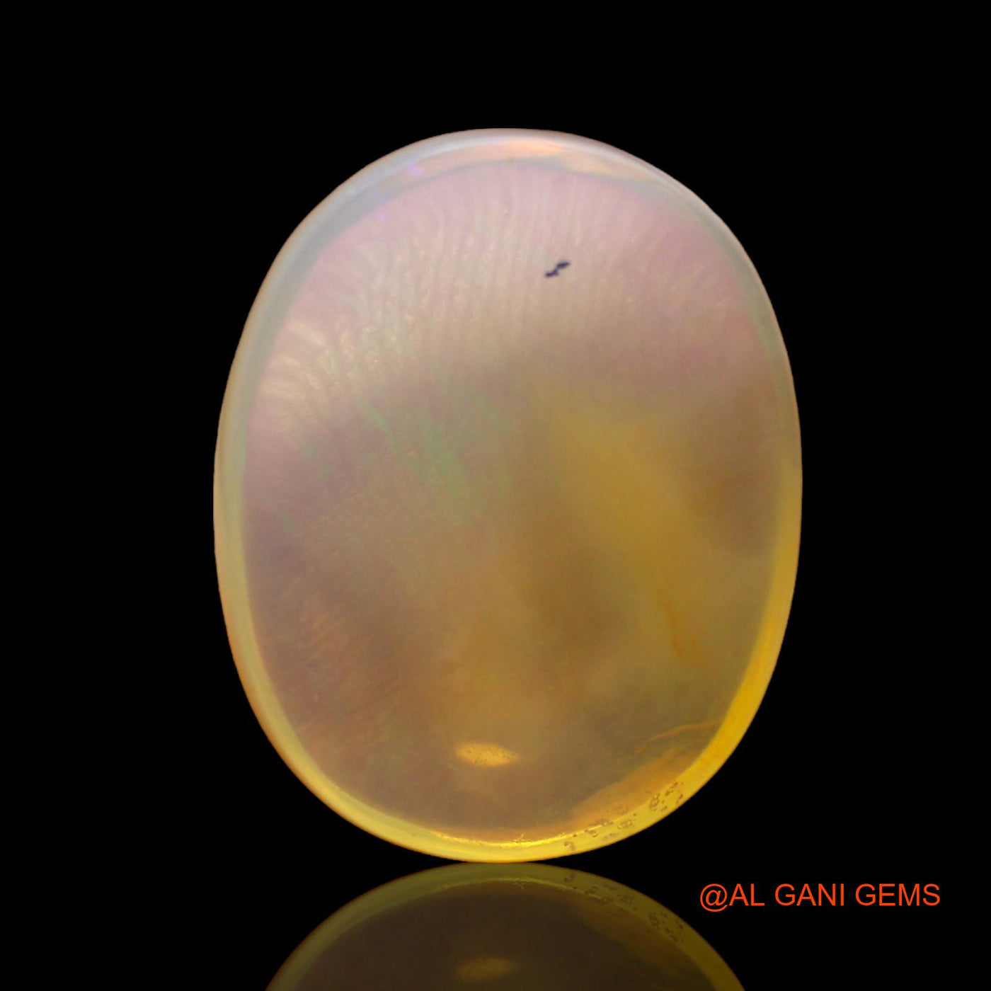 18.00 Cts Natural Australian Fire Opal Oval Cabochon Loose Gemstone For Jewelry 22x18x6 mm AC-203