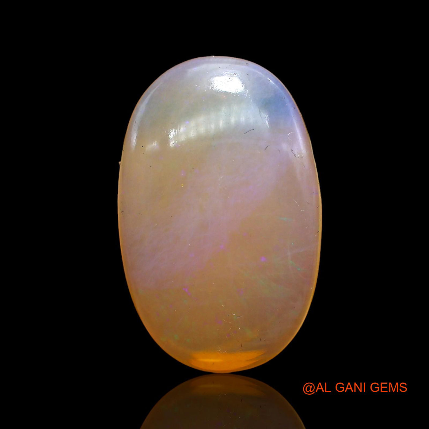 14.00 Cts Natural Australian Fire Opal Loose Gemstone Oval Cabochon 23x15x6 mm AC-204