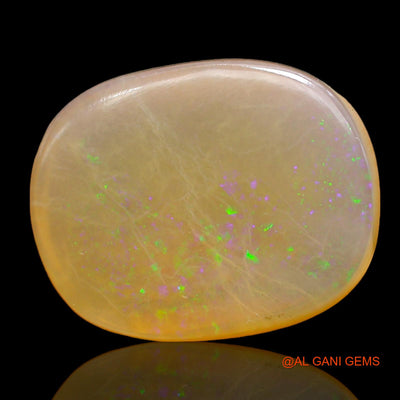 Natural Untreated Fire Opal Loose Gemstone Oval Cabochon From Australia 20.00 Cts 20x16x7 mm AC-205