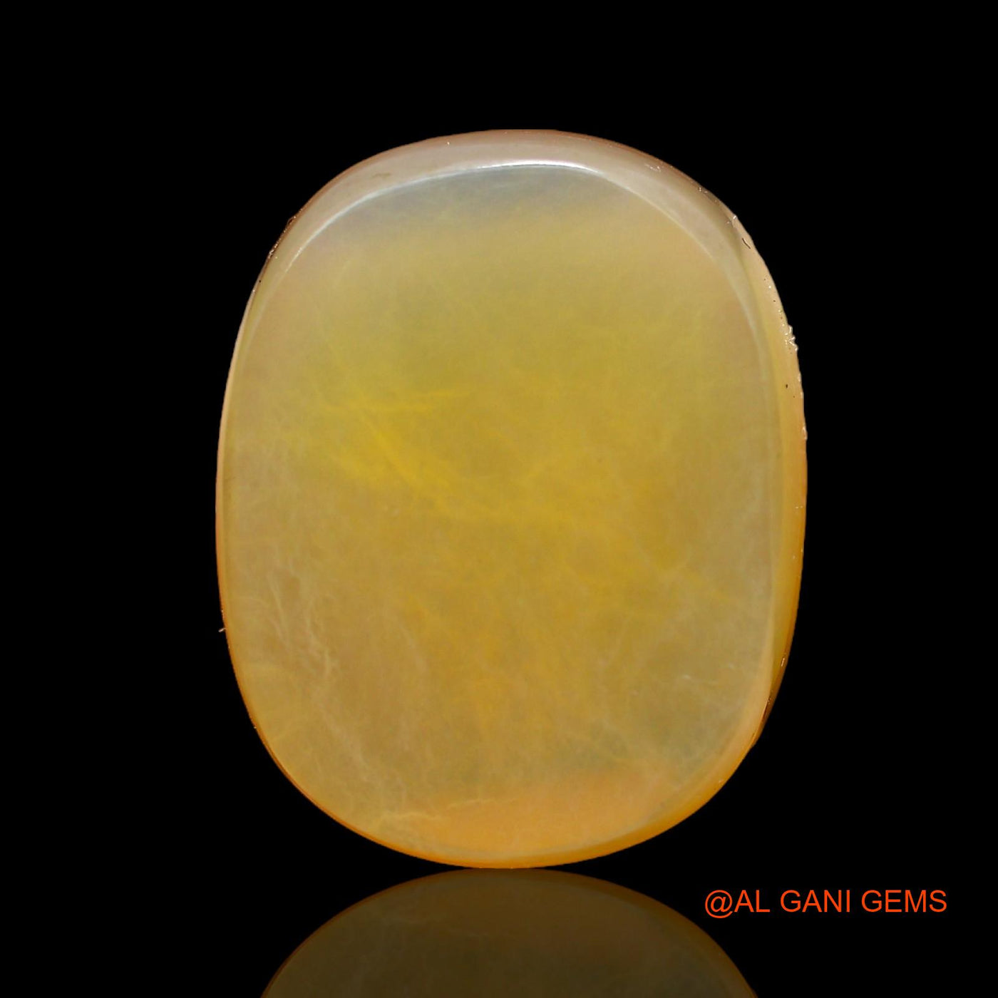 Natural Untreated Fire Opal Loose Gemstone Oval Cabochon From Australia 20.00 Cts 20x16x7 mm AC-205