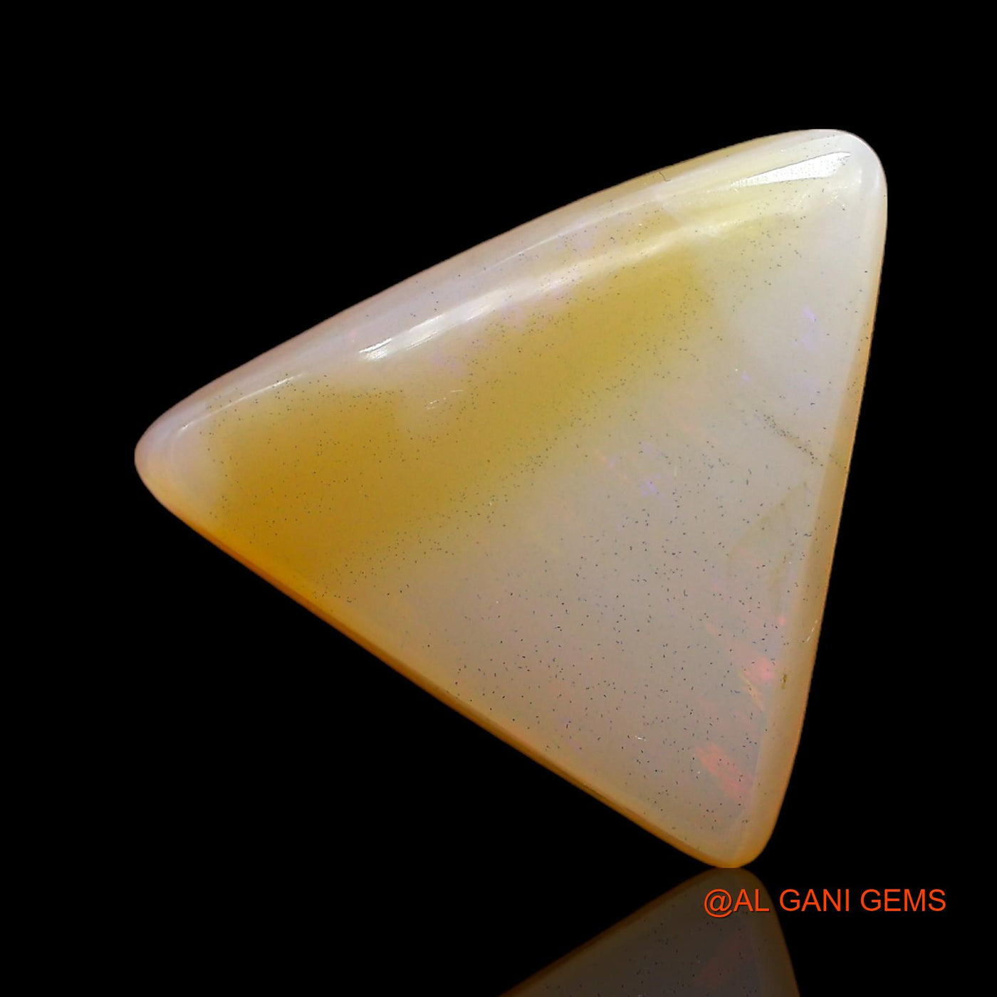 10.00 Cts Natural Australian Fire Opal Loose Gemstone Trillion Cabochon 18x18x5 mm AC-206