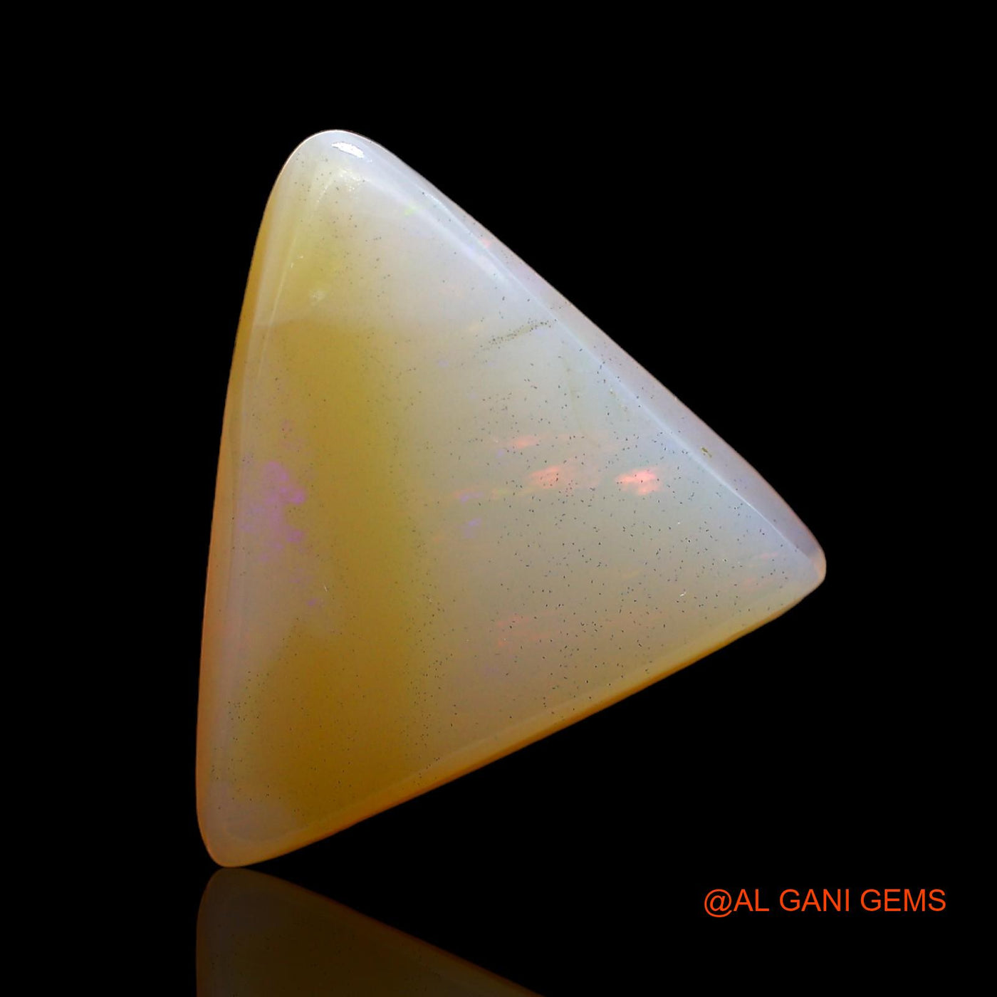 10.00 Cts Natural Australian Fire Opal Loose Gemstone Trillion Cabochon 18x18x5 mm AC-206