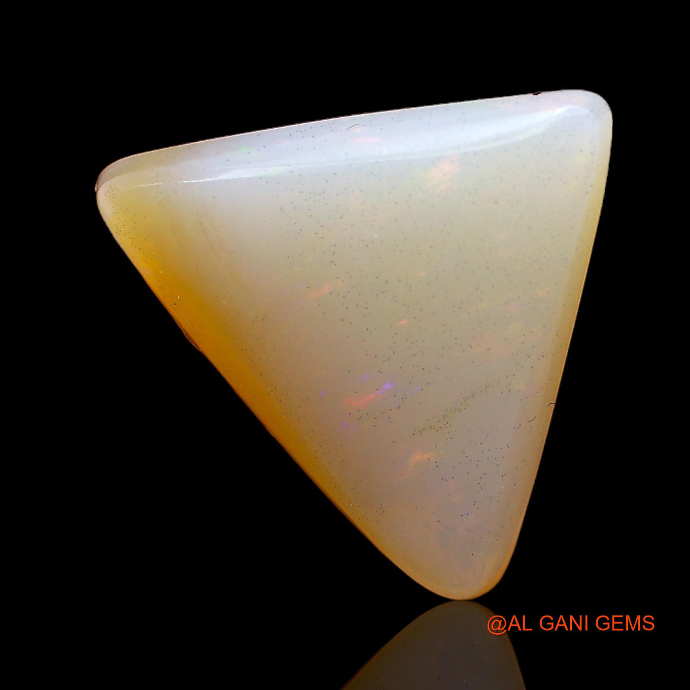 10.00 Cts Natural Australian Fire Opal Loose Gemstone Trillion Cabochon 18x18x5 mm AC-206