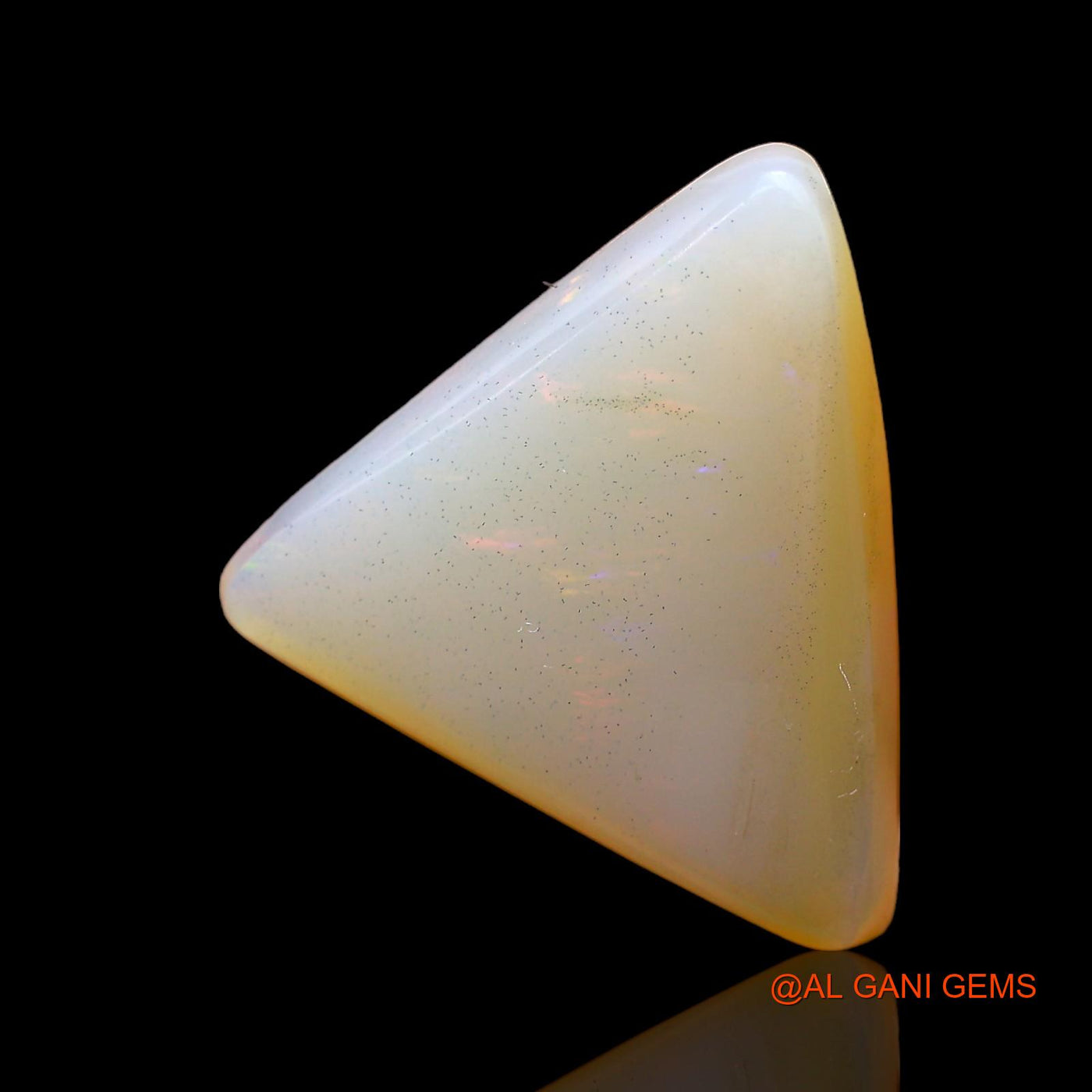 10.00 Cts Natural Australian Fire Opal Loose Gemstone Trillion Cabochon 18x18x5 mm AC-206