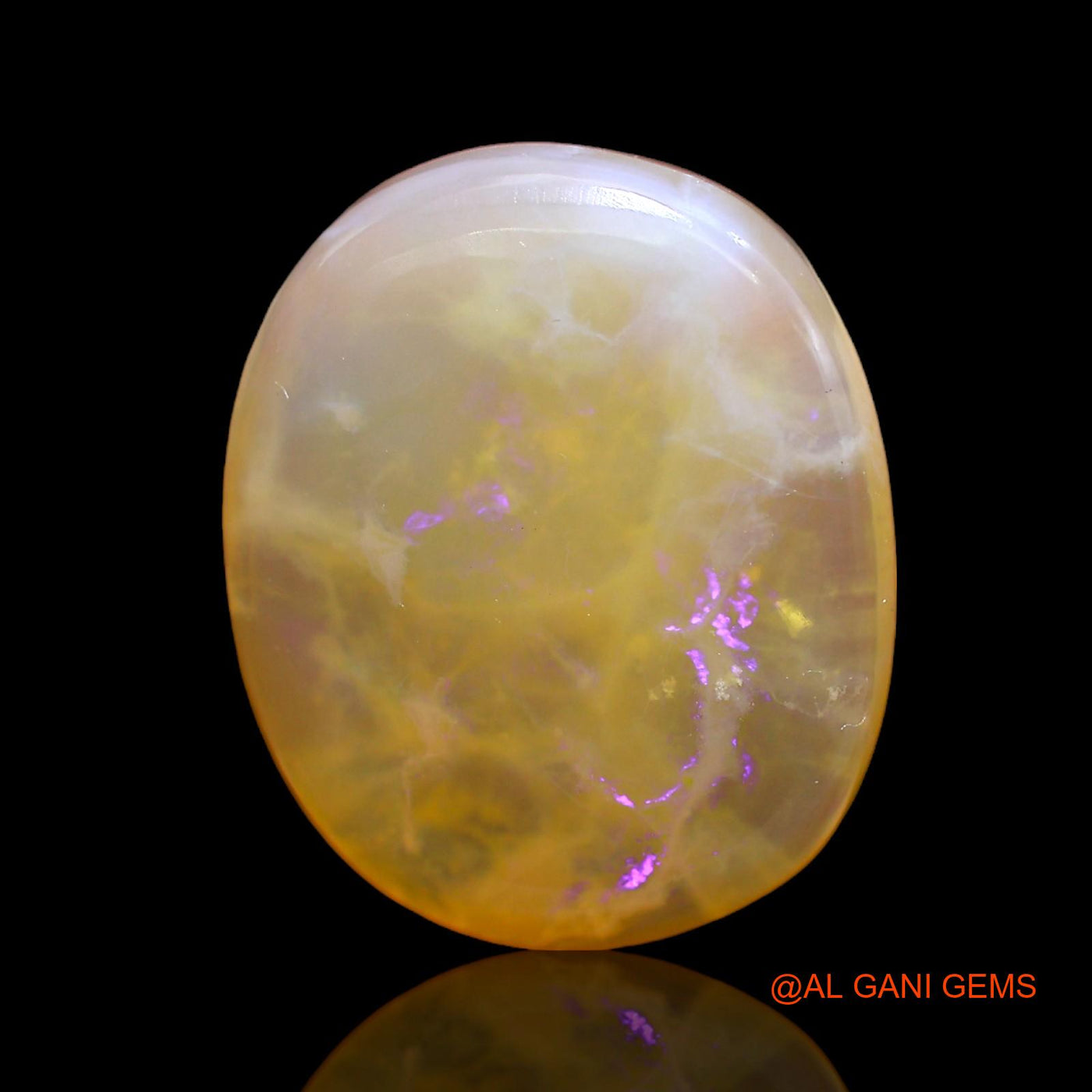 15.00 Cts Natural Australian Fire Opal Oval Cabochon Loose Gemstone For Jewelry 20x17x6 mm AC-207
