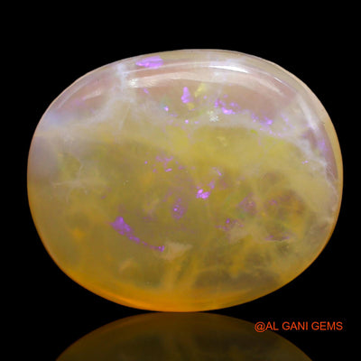 15.00 Cts Natural Australian Fire Opal Oval Cabochon Loose Gemstone For Jewelry 20x17x6 mm AC-207