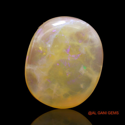 15.00 Cts Natural Australian Fire Opal Oval Cabochon Loose Gemstone For Jewelry 20x17x6 mm AC-207