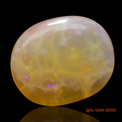 15.00 Cts Natural Australian Fire Opal Oval Cabochon Loose Gemstone For Jewelry 20x17x6 mm AC-207