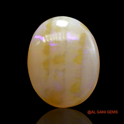 Natural Untreated Fire Opal Loose Gemstone Oval Cabochon From Australia 18.00 Cts 20x16x6 mm AC-208