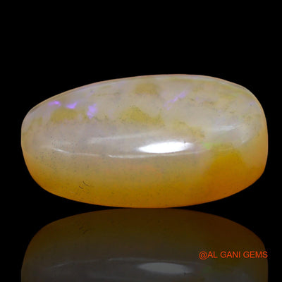Natural Untreated Fire Opal Loose Gemstone Oval Cabochon From Australia 18.00 Cts 20x16x6 mm AC-208