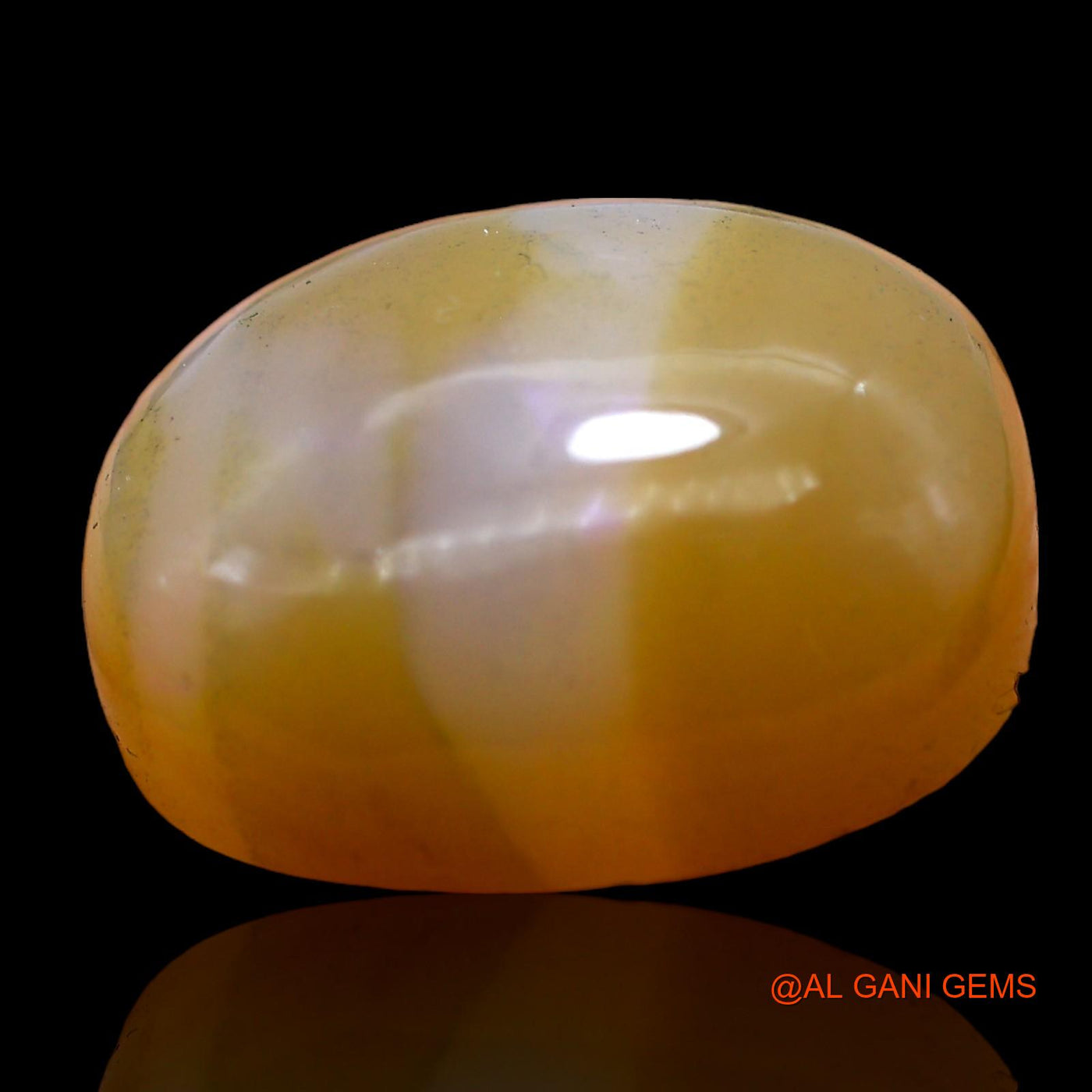 Natural Fire Opal Gemstone 20.00 Cts Loose Oval Cabochon From Australia 19x16x9 mm AC-210