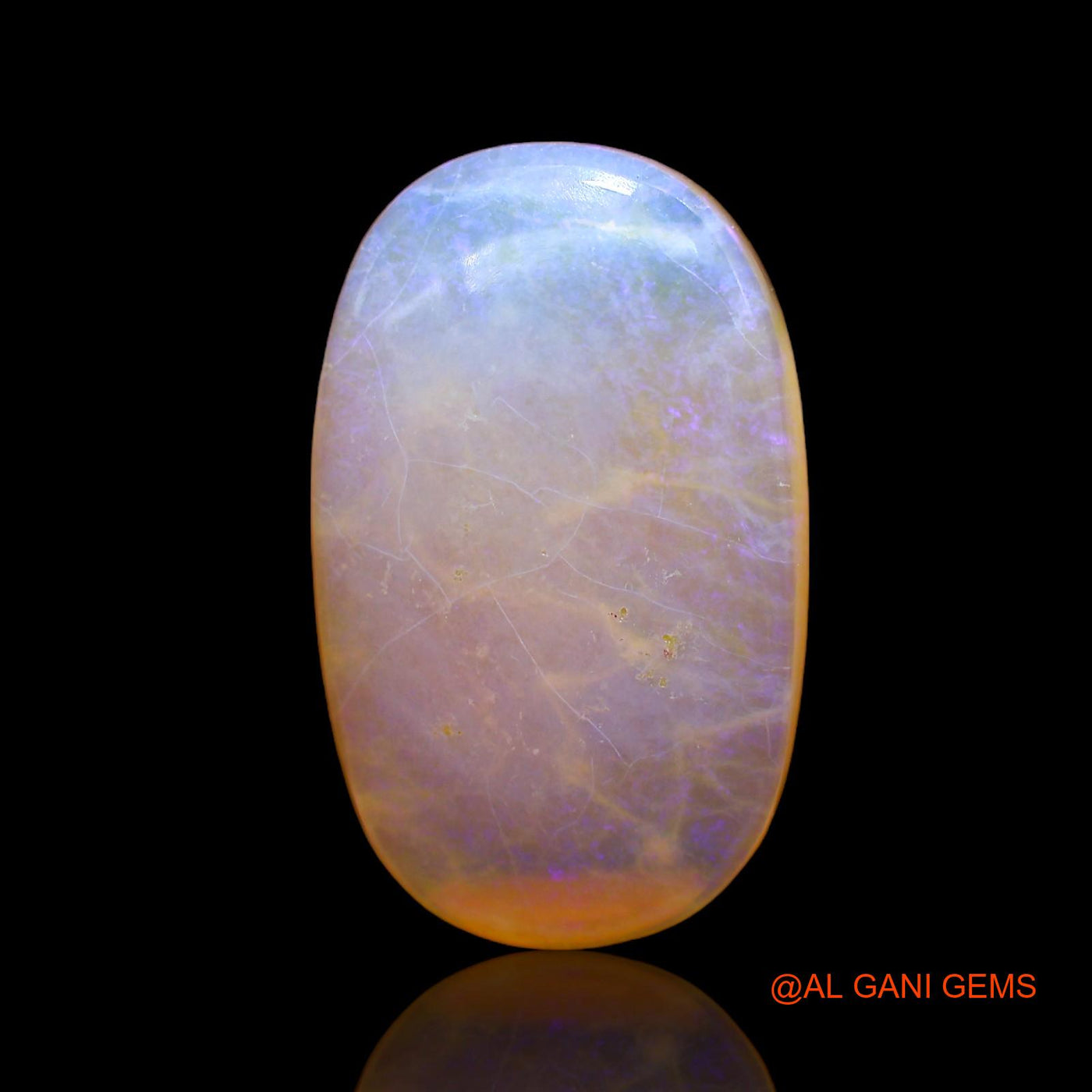 12.00 Cts Natural Australian Fire Opal Loose Gemstone Oval Cabochon 22x14x5 mm AC-212