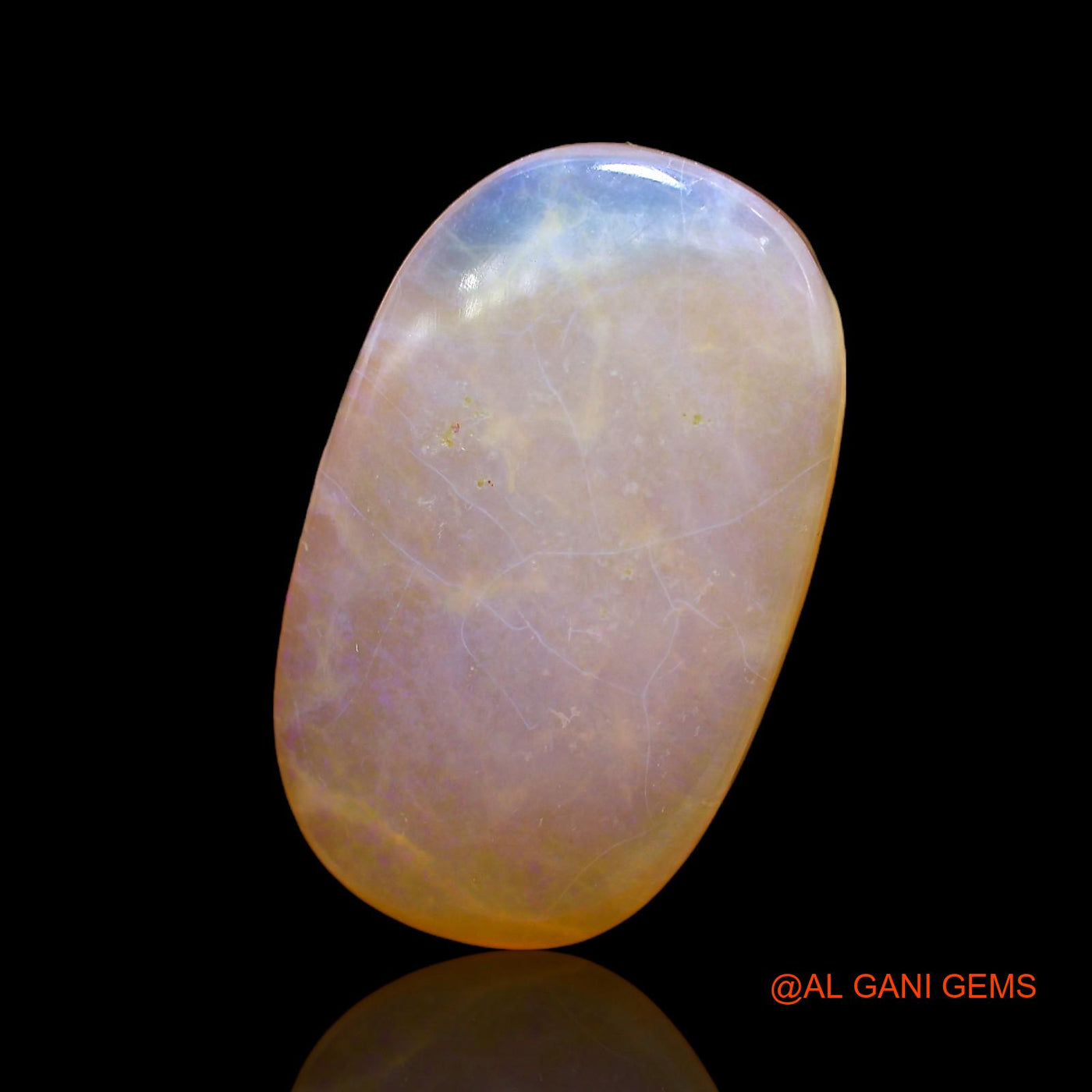 12.00 Cts Natural Australian Fire Opal Loose Gemstone Oval Cabochon 22x14x5 mm AC-212