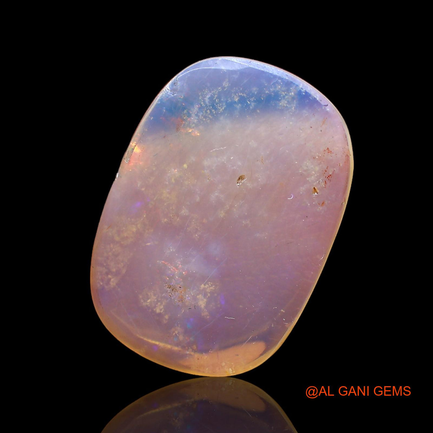 6.00 Cts Natural Australian Fire Opal Loose Gemstone Oval Cabochon 21x15x2 mm AC-213