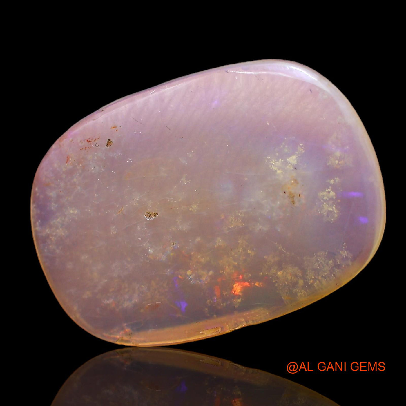 6.00 Cts Natural Australian Fire Opal Loose Gemstone Oval Cabochon 21x15x2 mm AC-213