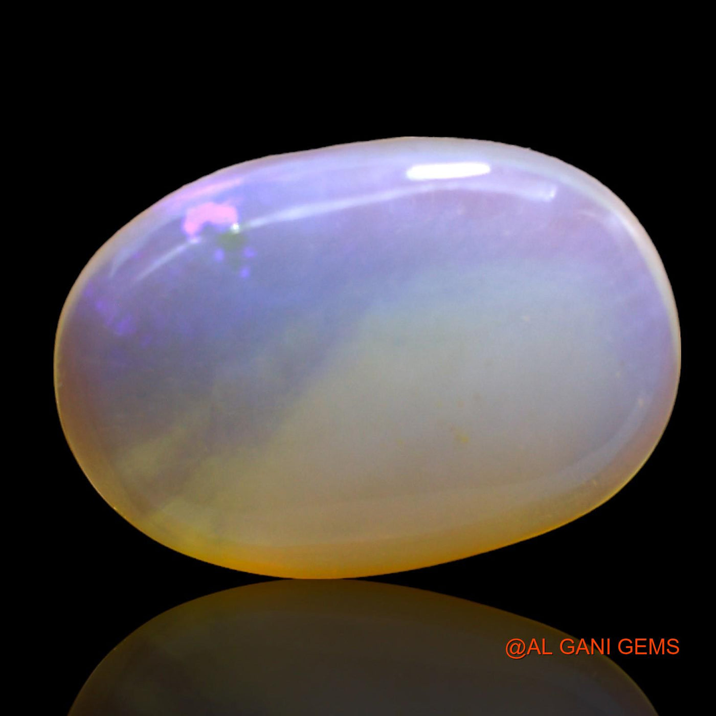 Natural Fire Opal Gemstone 12.00 Cts Loose Oval Cabochon From Australia 21x15x6 mm AC-214