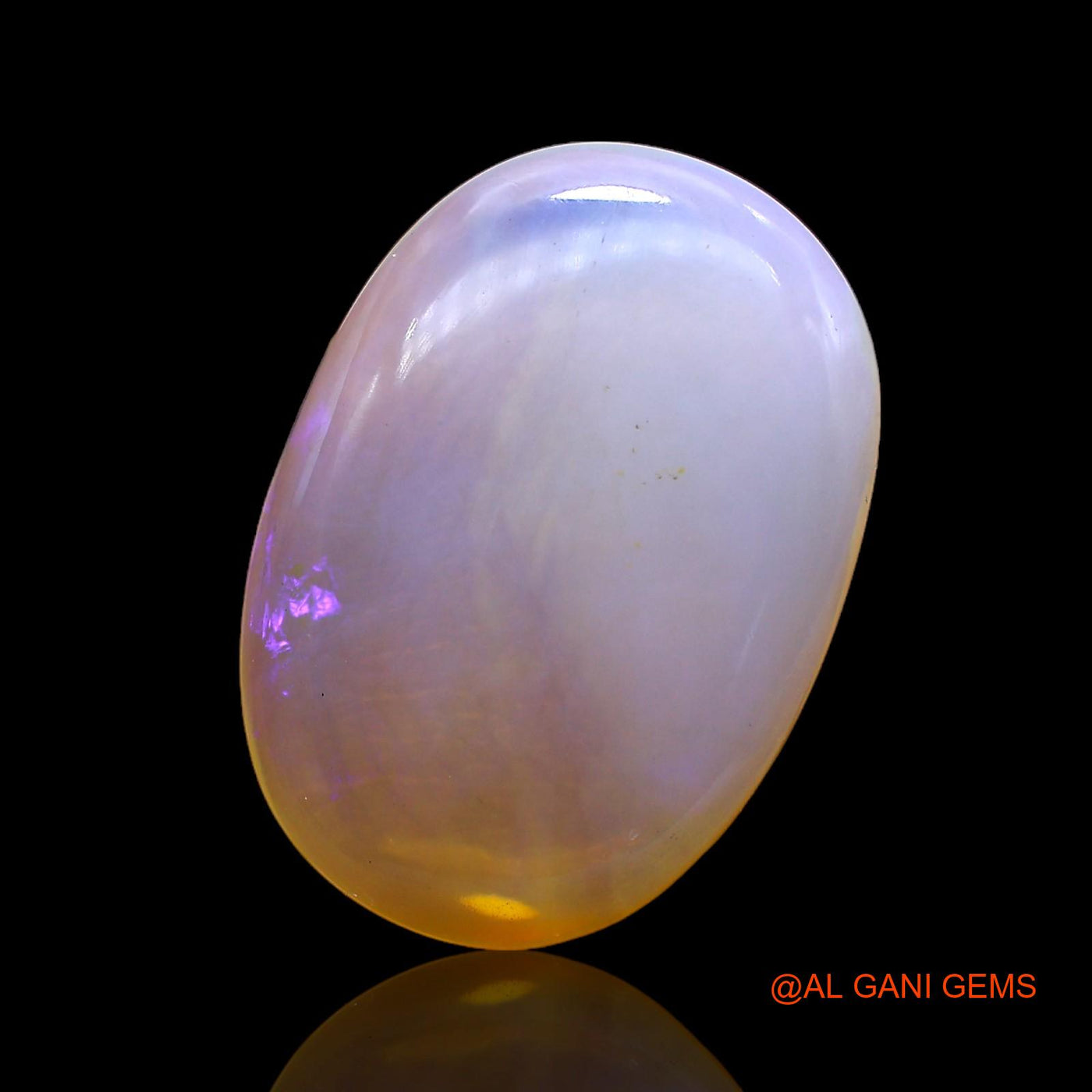 Natural Fire Opal Gemstone 12.00 Cts Loose Oval Cabochon From Australia 21x15x6 mm AC-214