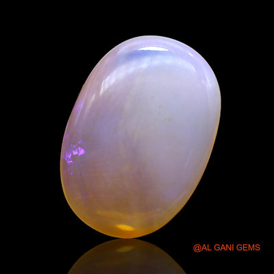 Natural Fire Opal Gemstone 12.00 Cts Loose Oval Cabochon From Australia 21x15x6 mm AC-214