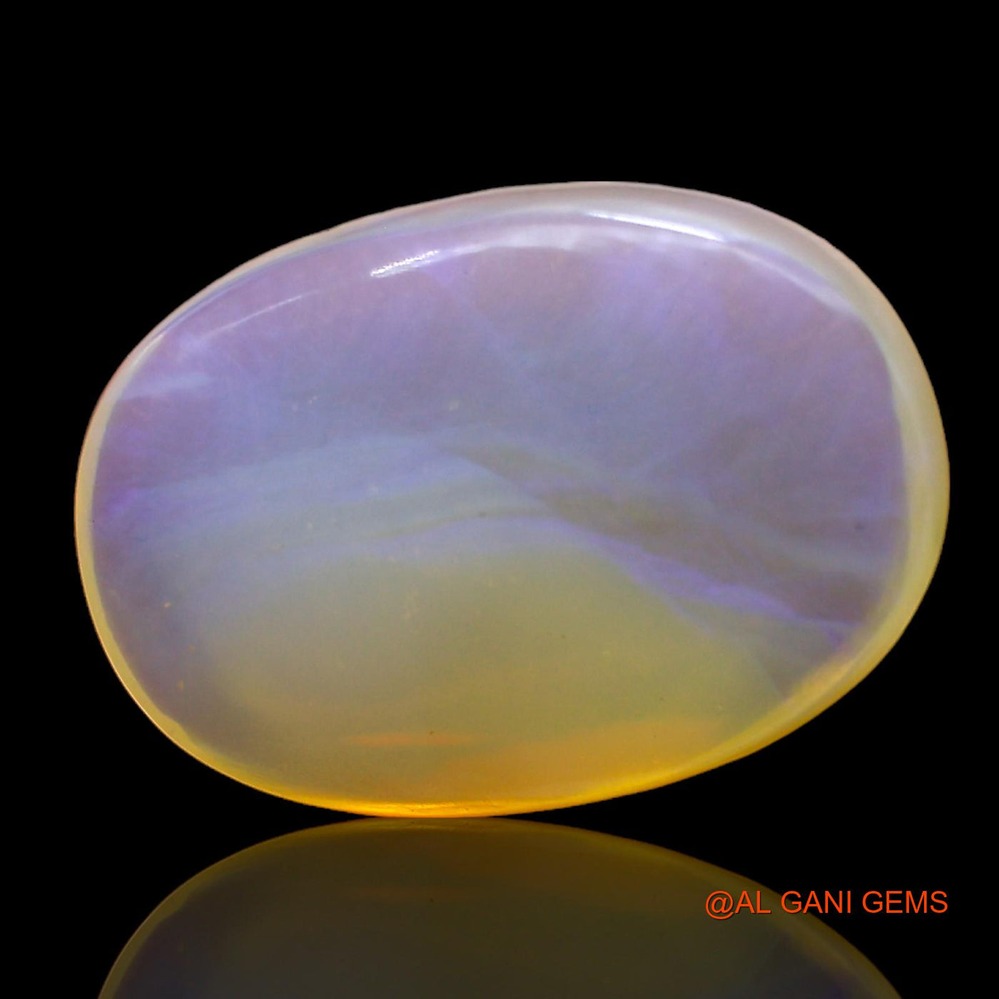 Natural Fire Opal Gemstone 12.00 Cts Loose Oval Cabochon From Australia 21x15x6 mm AC-214