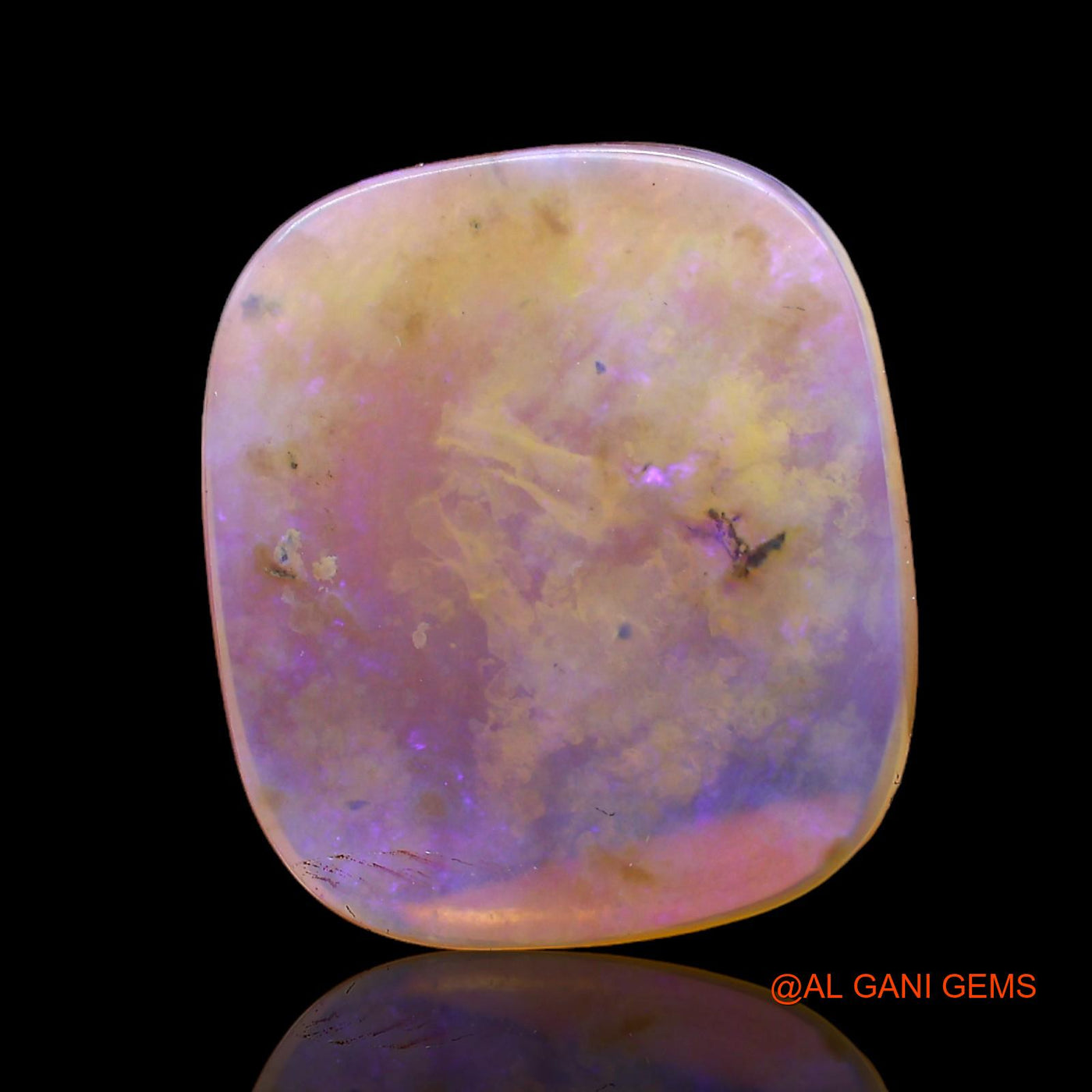 8.00 Cts Unheated Australian Fire Opal Loose Gemstone Oval Cabochon Natural 18x15x3 mm AC-215