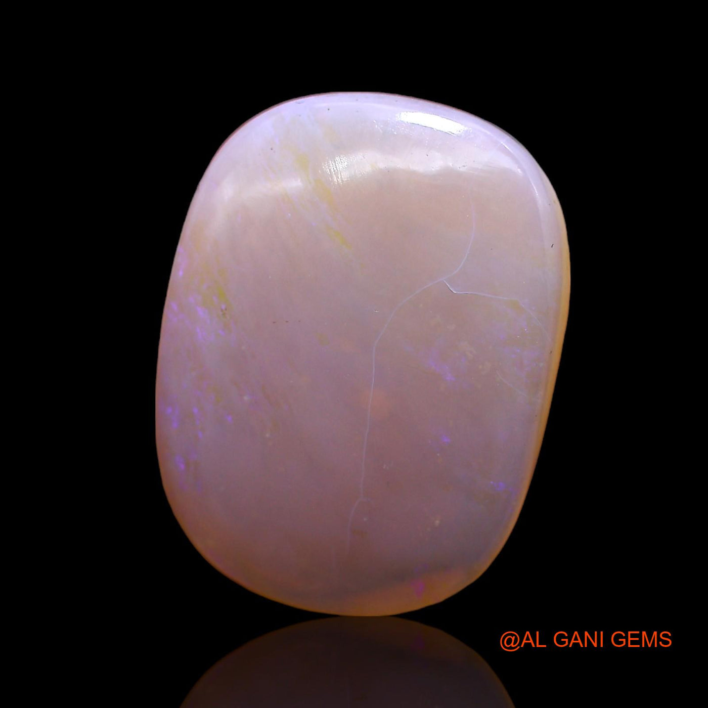 7.00 Cts Natural Australian Fire Opal Oval Cabochon Loose Gemstone For Jewelry 19x14x4 mm AC-217