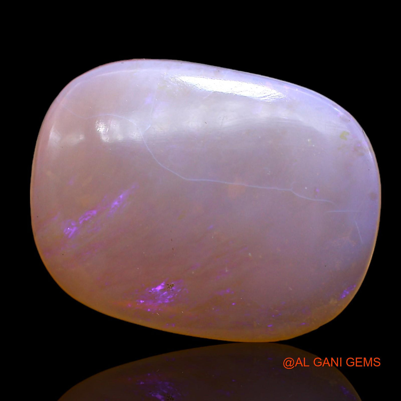 7.00 Cts Natural Australian Fire Opal Oval Cabochon Loose Gemstone For Jewelry 19x14x4 mm AC-217