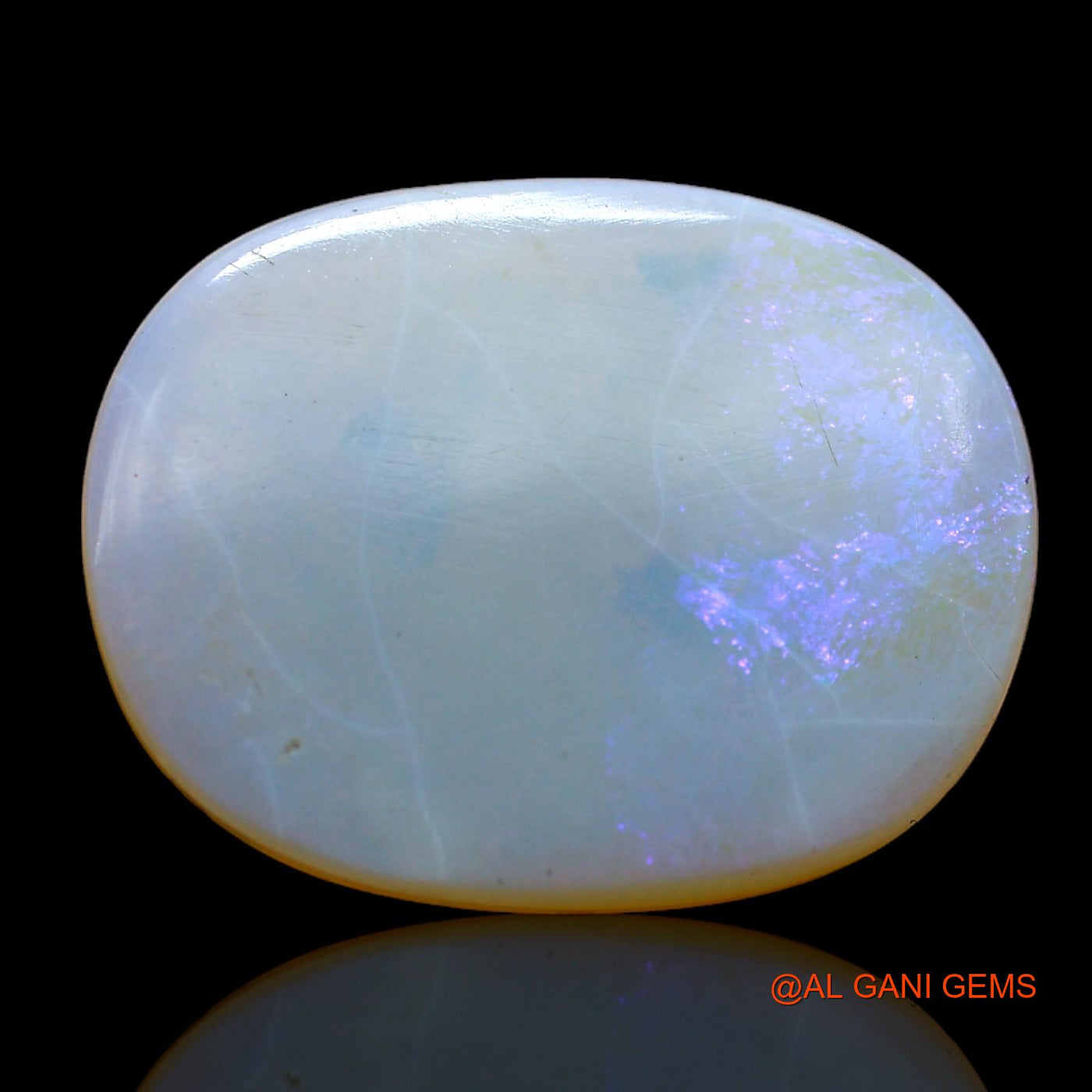 5.00 Cts Natural Australian Fire Opal Loose Gemstone Oval Cabochon 18x14x2 mm AC-219