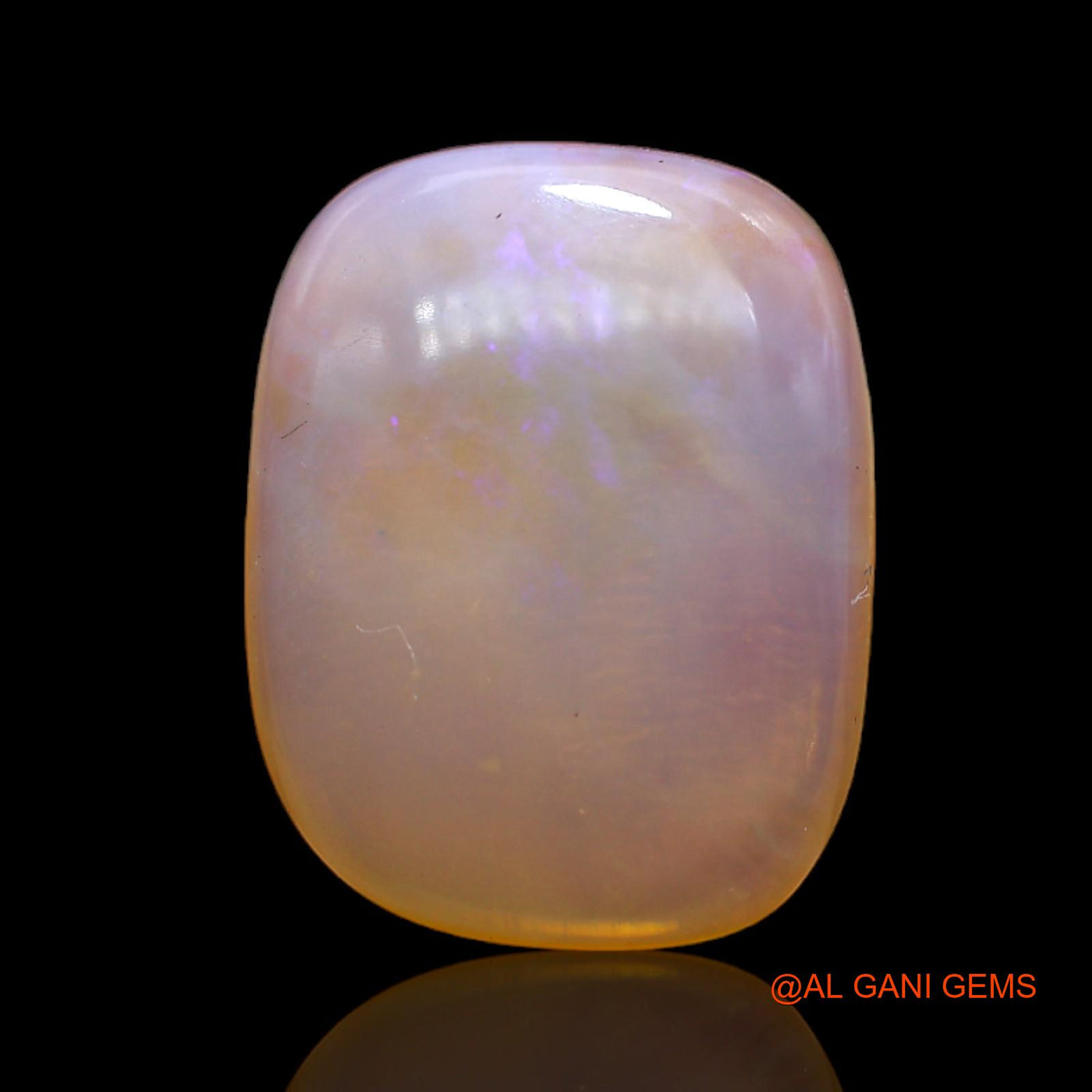 11.00 Cts Natural Australian Fire Opal Loose Gemstone Oval Cabochon 18x14x5 mm AC-21