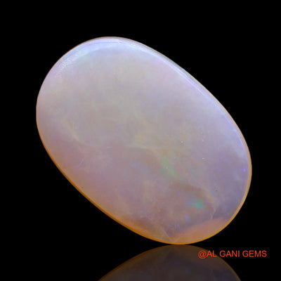 7.00 Cts Unheated Australian Fire Opal Loose Gemstone Oval Cabochon Natural 19x13x3 mm AC-222