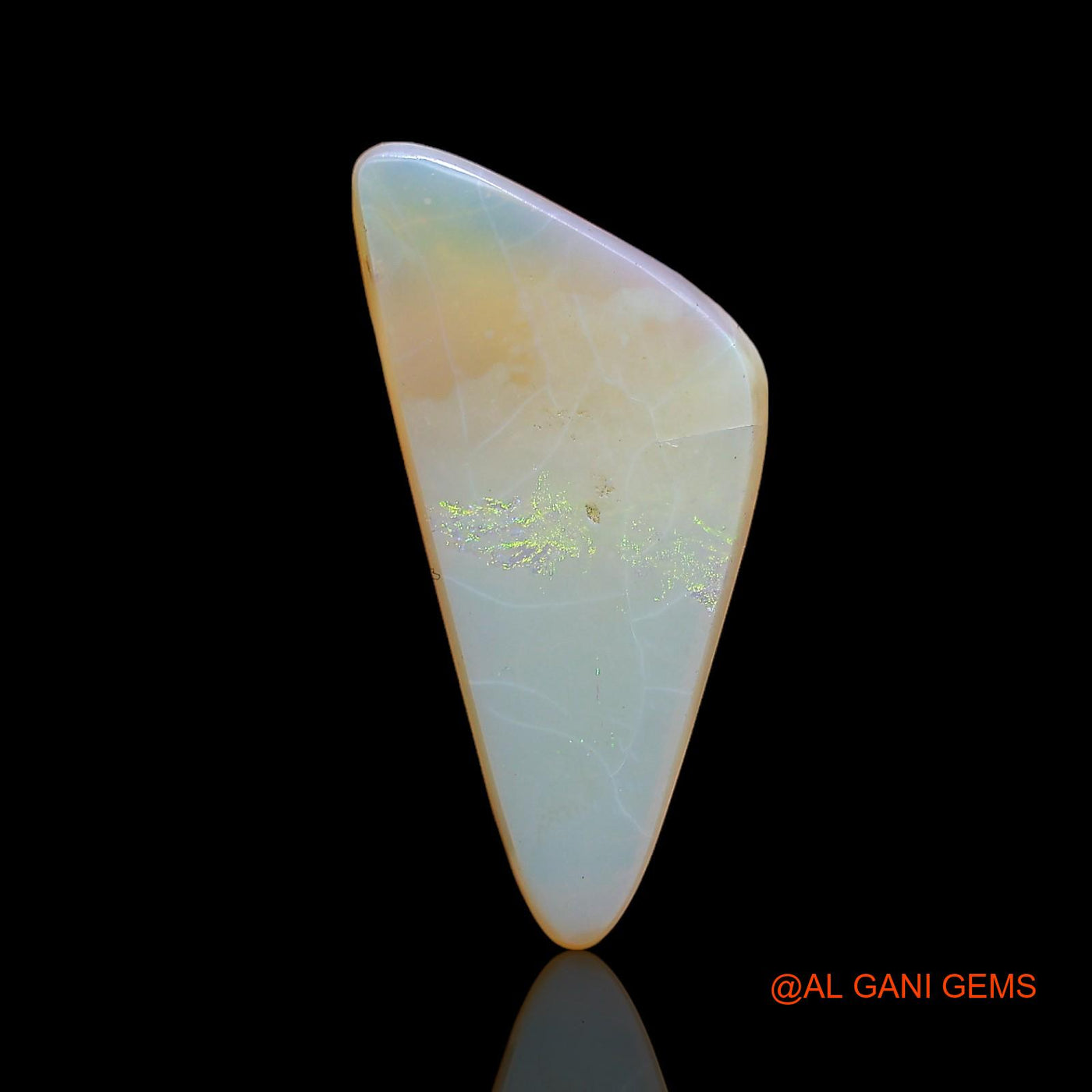 4.00 Cts Natural Australian Fire Opal Loose Gemstone Fancy Cabochon 22x10x3 mm AC-225