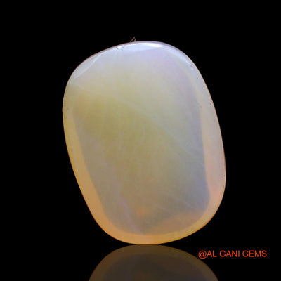 Natural Untreated Fire Opal Loose Gemstone Oval Cabochon From Australia 11.00 Cts 18x13x6 mm AC-227