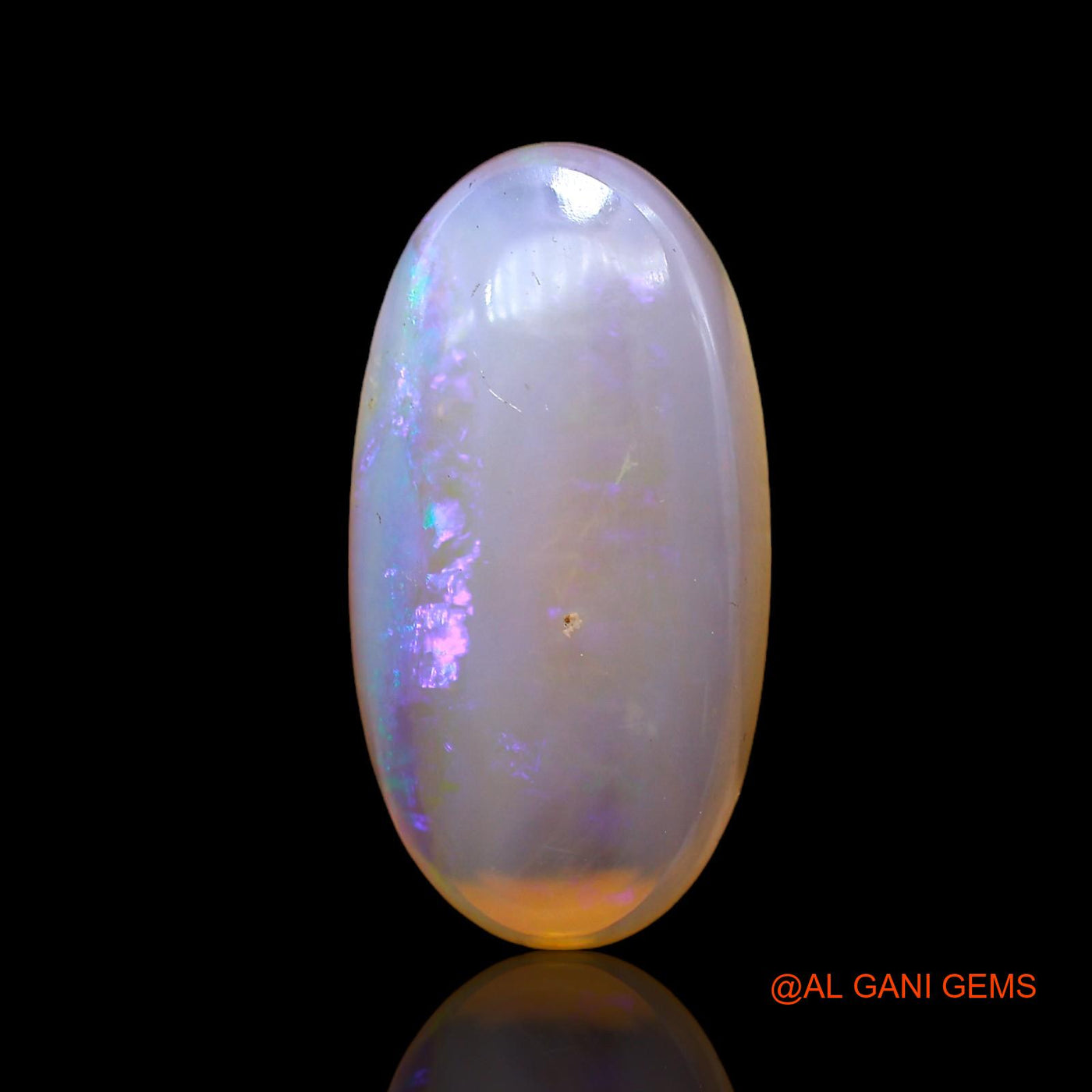 7.00 Cts Natural Australian Fire Opal Loose Gemstone Oval Cabochon 20x10x4 mm AC-229