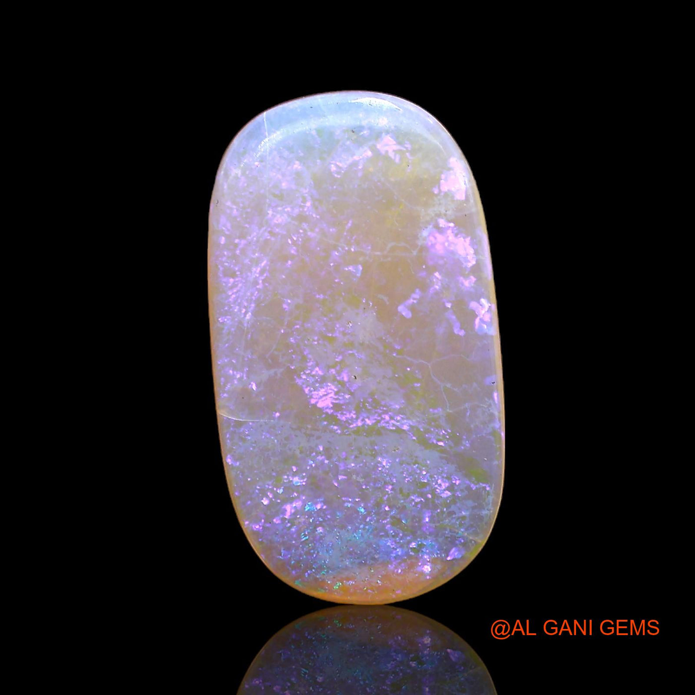 3.00 Cts Natural Australian Fire Opal Oval Cabochon Loose Gemstone For Jewelry 19x10x2 mm AC-230