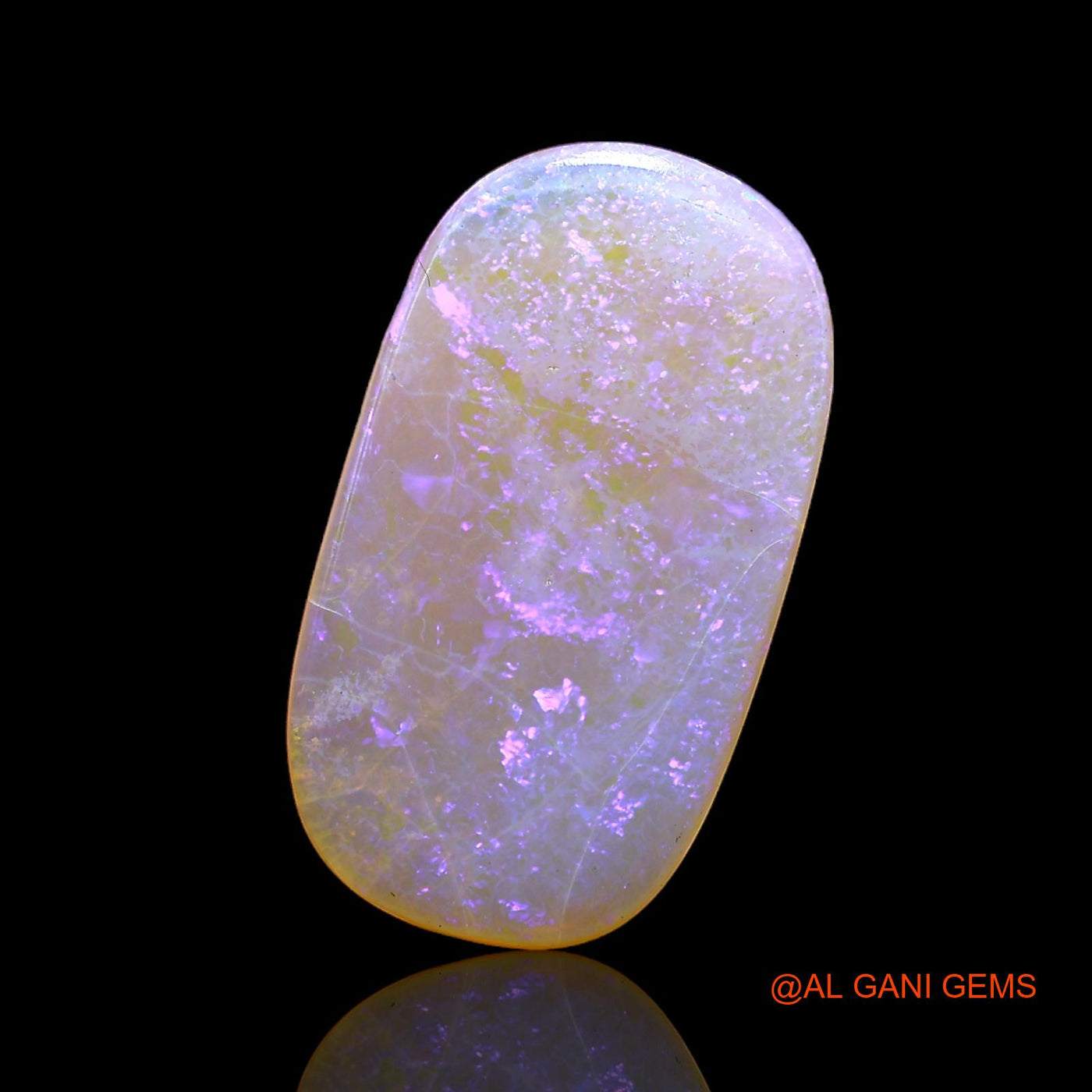 3.00 Cts Natural Australian Fire Opal Oval Cabochon Loose Gemstone For Jewelry 19x10x2 mm AC-230
