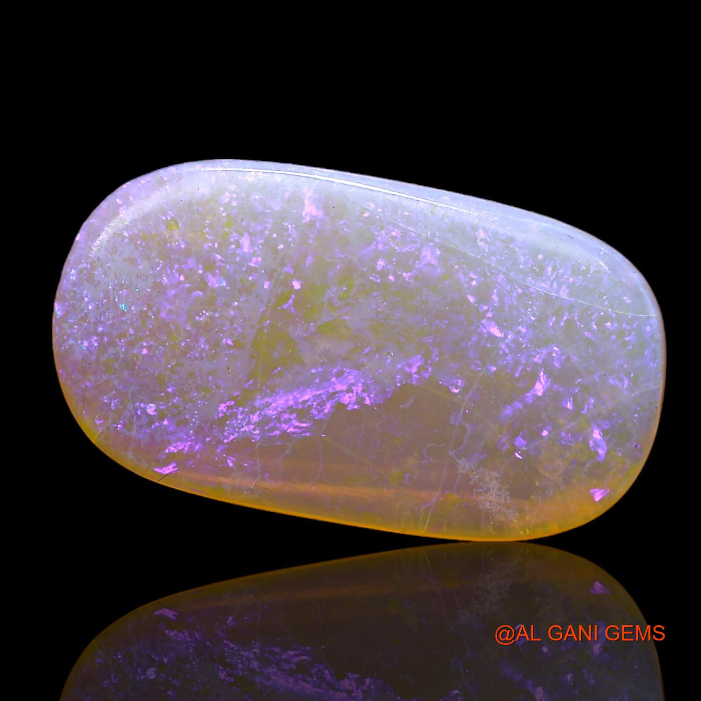 3.00 Cts Natural Australian Fire Opal Oval Cabochon Loose Gemstone For Jewelry 19x10x2 mm AC-230