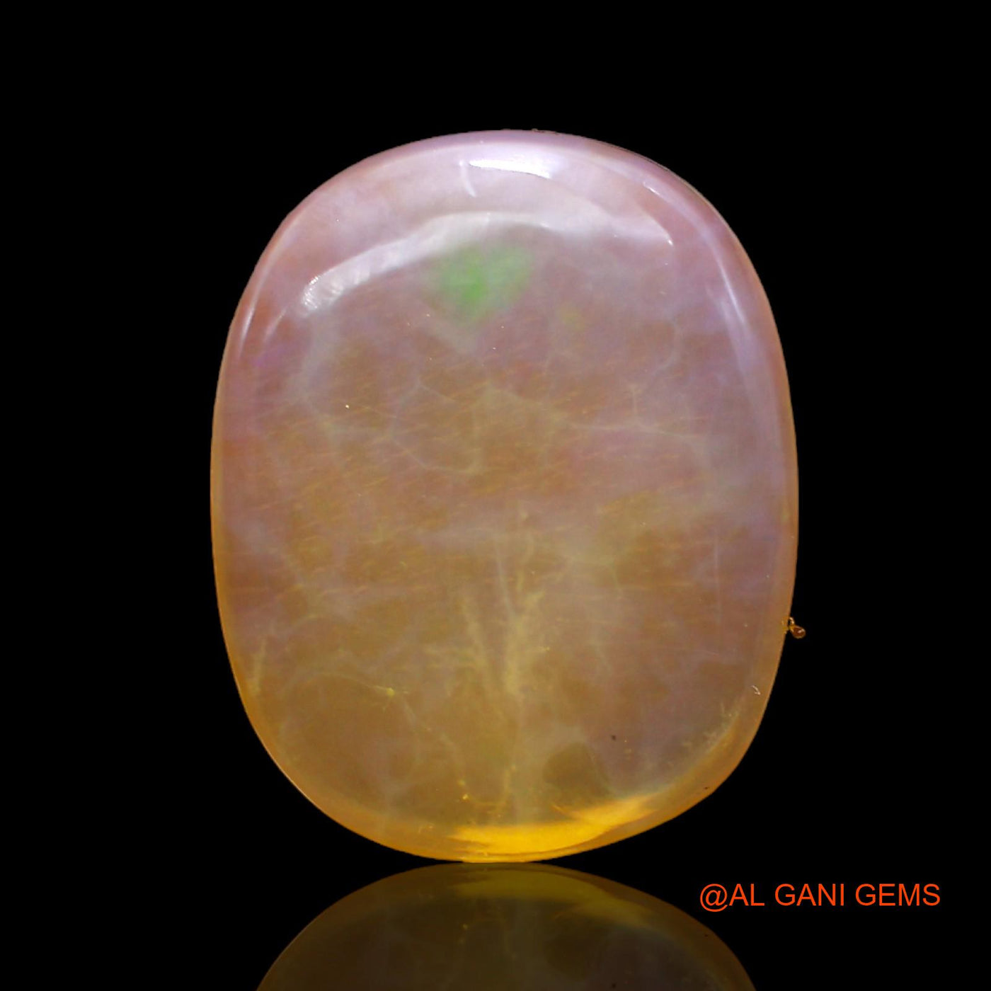 7.00 Cts Natural Australian Fire Opal Loose Gemstone Oval Cabochon 17x14x4 mm AC-231