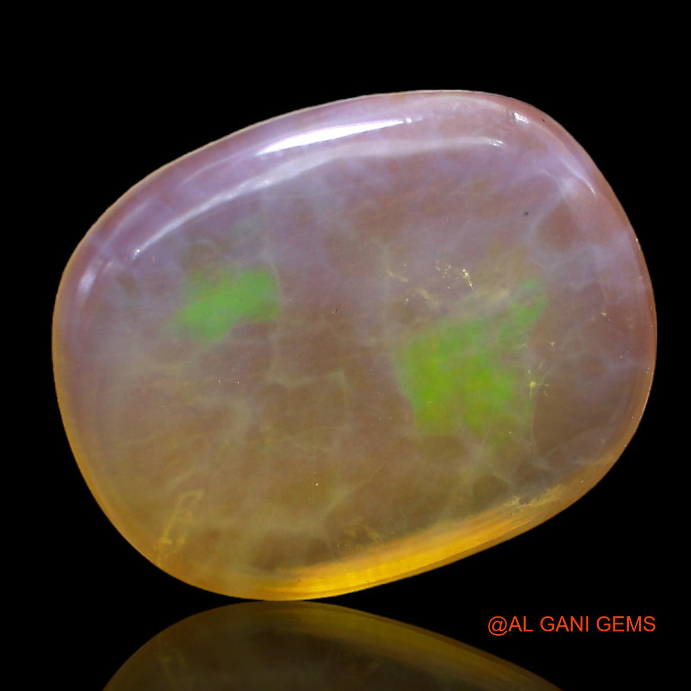 7.00 Cts Natural Australian Fire Opal Loose Gemstone Oval Cabochon 17x14x4 mm AC-231