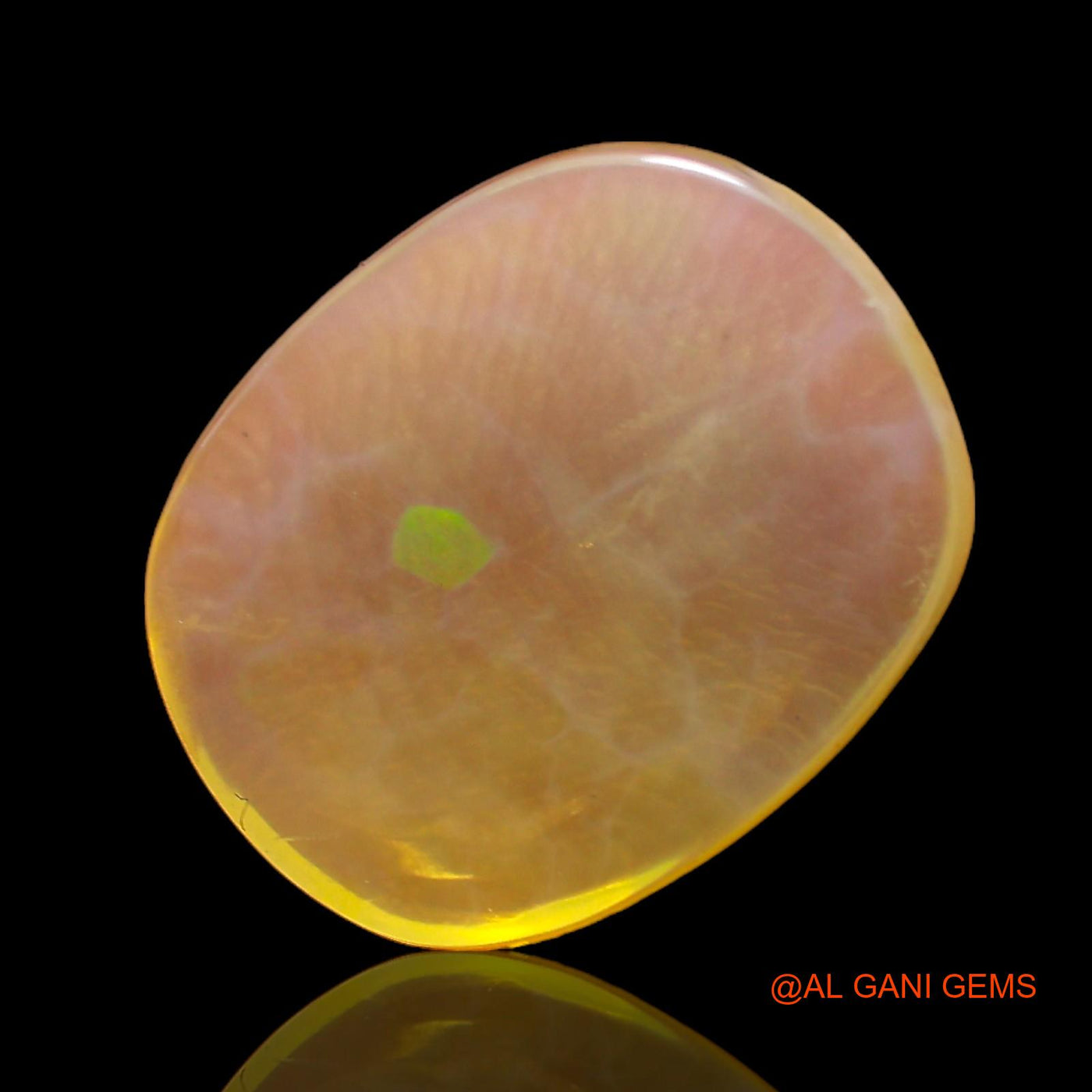 7.00 Cts Natural Australian Fire Opal Loose Gemstone Oval Cabochon 17x14x4 mm AC-231
