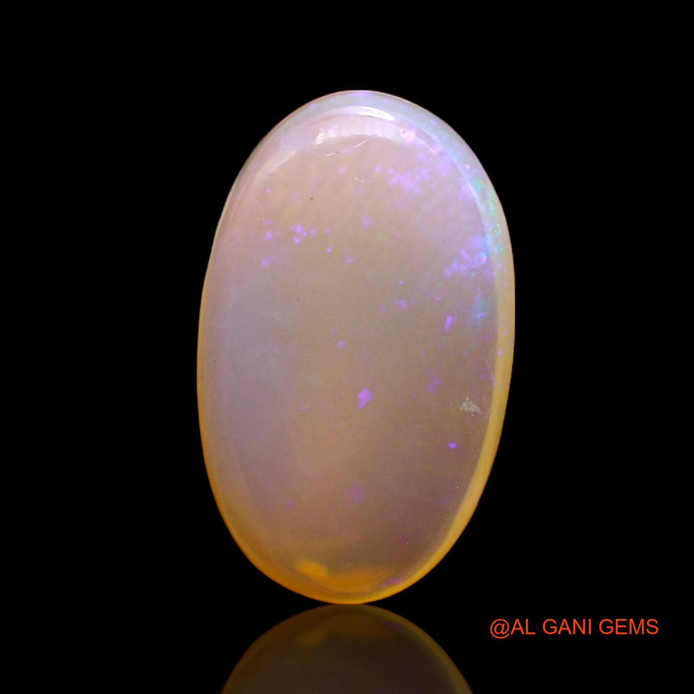 7.00 Cts Natural Australian Fire Opal Oval Cabochon Loose Gemstone For Jewelry 19x14x5 mm AC-234
