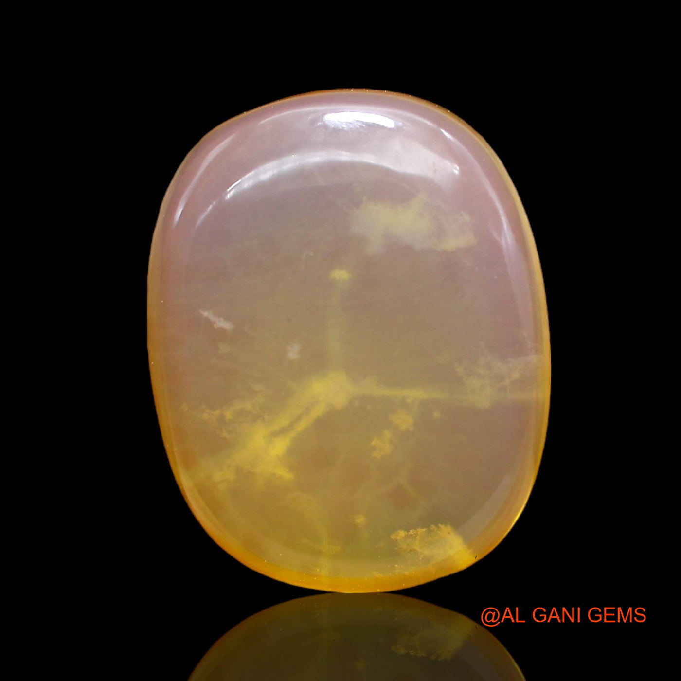 Natural Fire Opal Gemstone 10.00 Cts Loose Oval Cabochon From Australia 17x13x6 mm AC-235