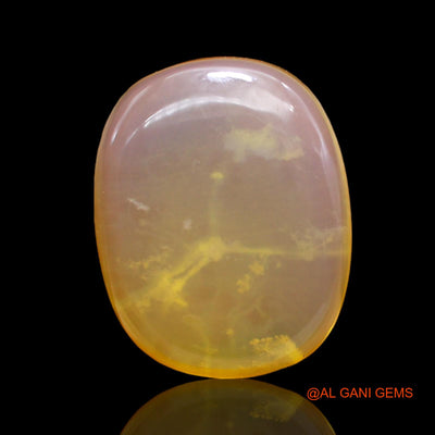 Natural Fire Opal Gemstone 10.00 Cts Loose Oval Cabochon From Australia 17x13x6 mm AC-235