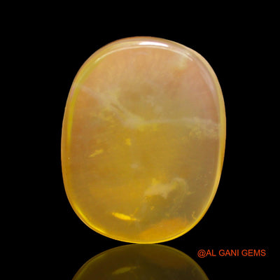 Natural Fire Opal Gemstone 10.00 Cts Loose Oval Cabochon From Australia 17x13x6 mm AC-235