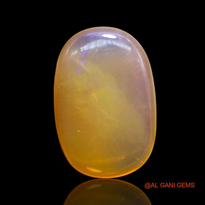 Natural Fire Opal Gemstone 7.00 Cts Loose Oval Cabochon From Australia 18x12x4 mm AC-236