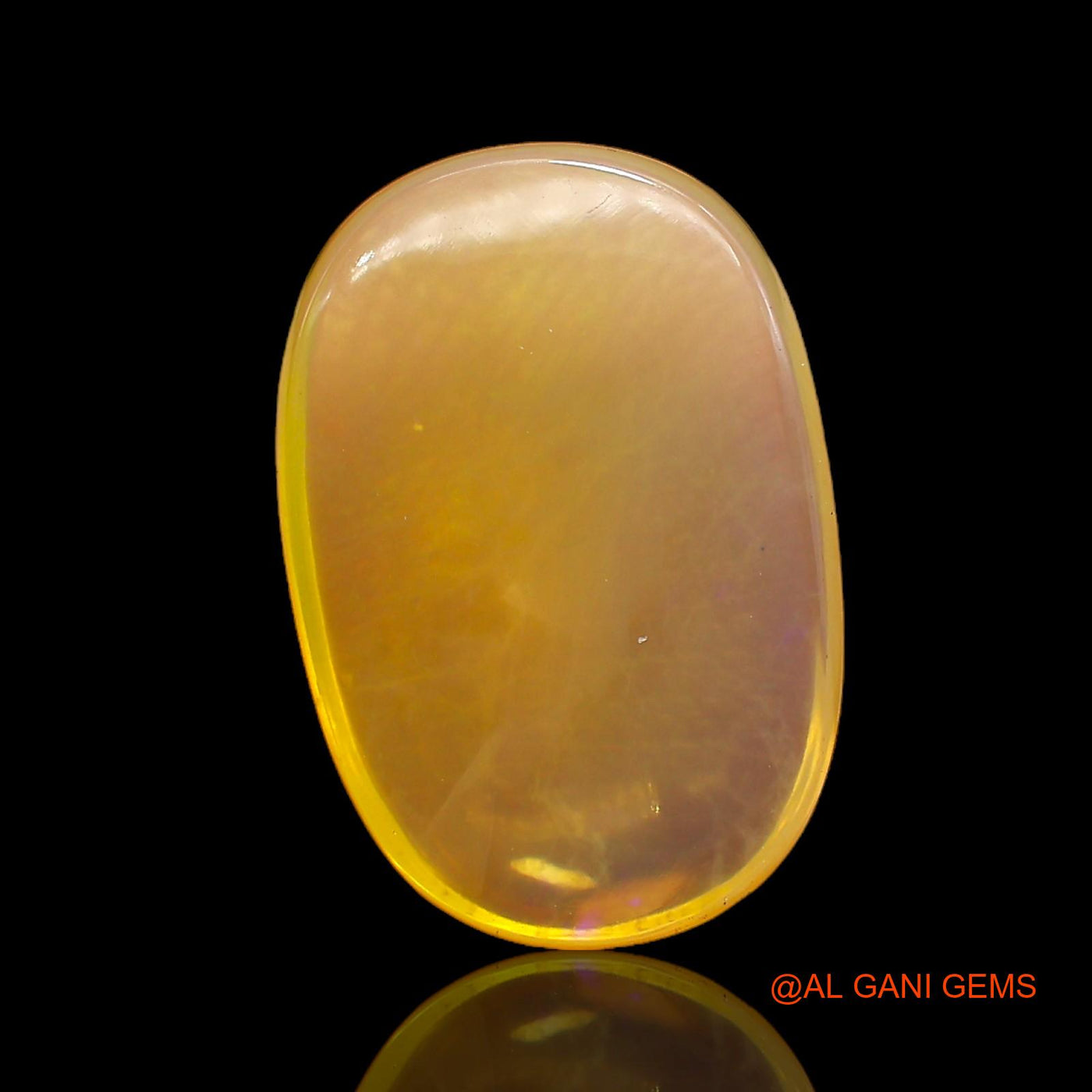 Natural Fire Opal Gemstone 7.00 Cts Loose Oval Cabochon From Australia 18x12x4 mm AC-236