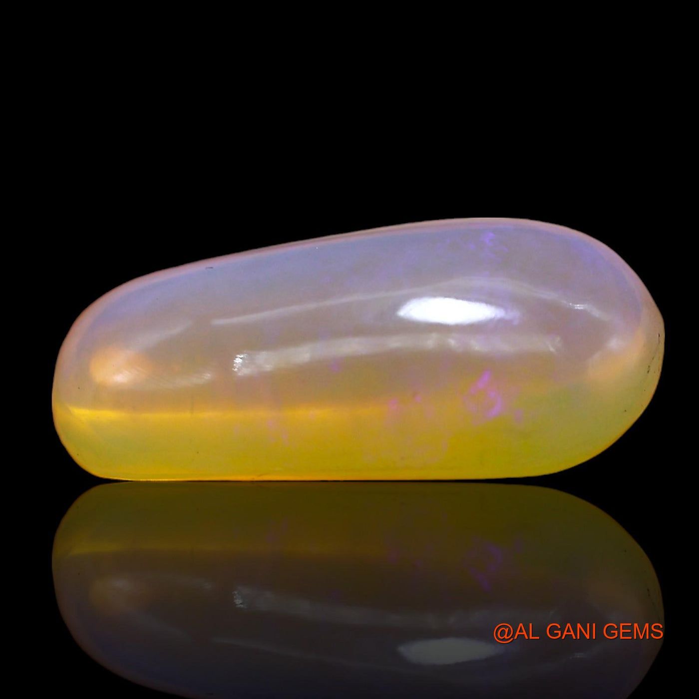 8.00 Cts Natural Australian Fire Opal Loose Gemstone Oval Cabochon 20x11x6 mm AC-237